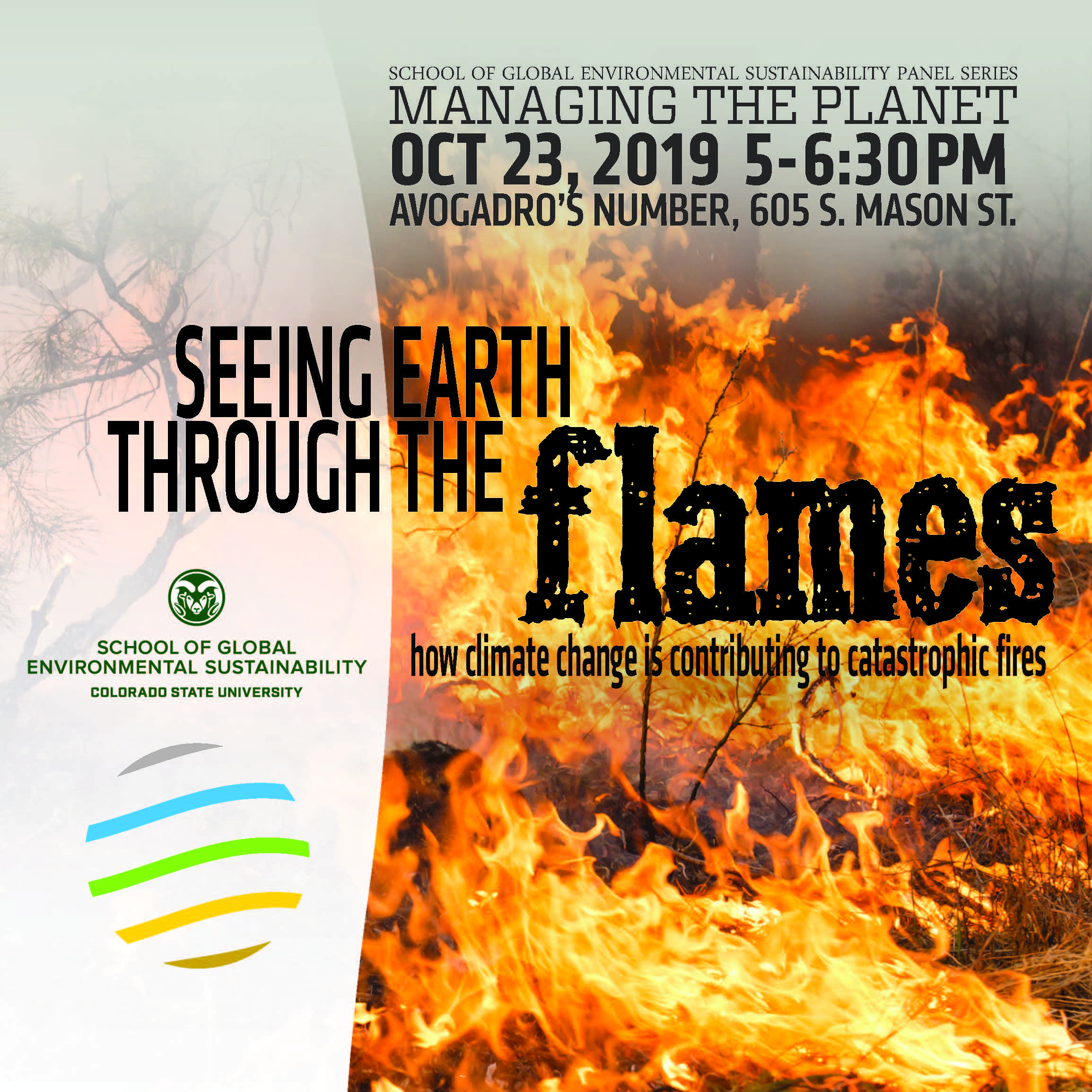 trees and brush on fire advertising event october 23