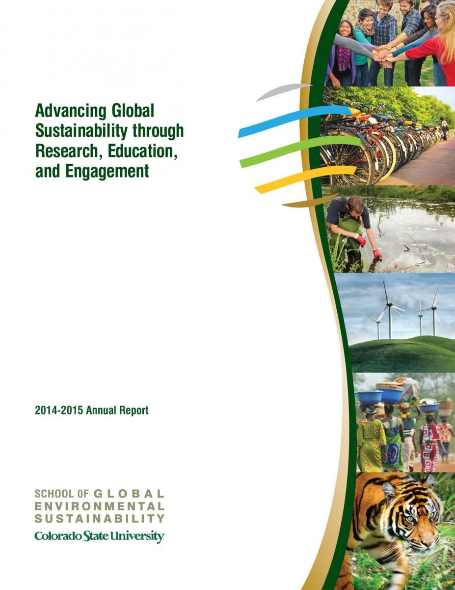Cover art for the 2014-2015 SoGES Annual Report