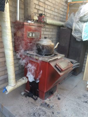 Residential coal heating stoves in Gu’an China