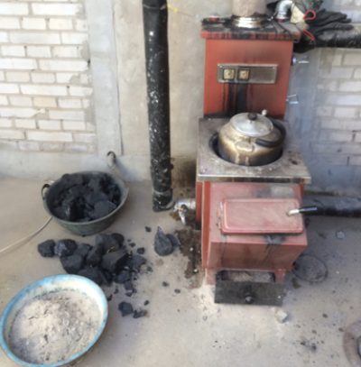 Residential coal heating stoves in Gu’an China