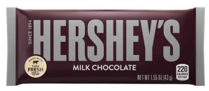 Hershey's chocolat bar