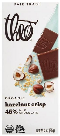 Theo hazelnut crisp bar