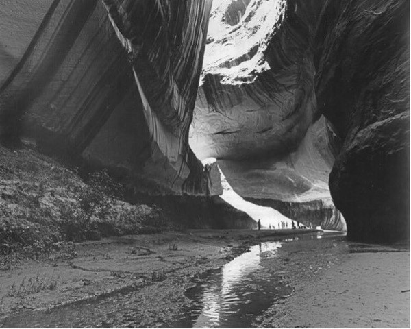  Black and White photo of Glen Canyon before it was flooded to make Lake Powell