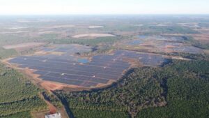 Solar power plant in southwestern Georgia