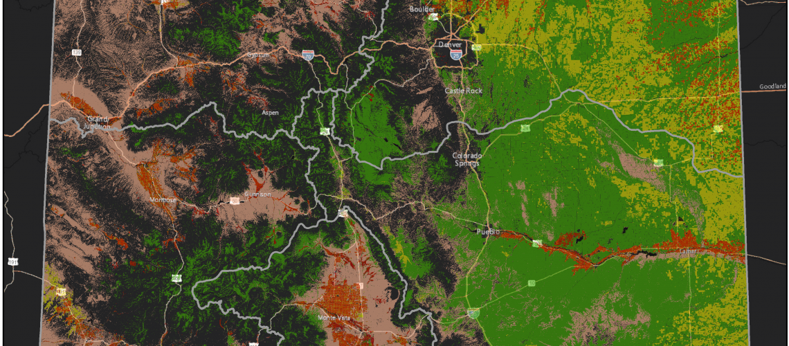 Map of Colorado Agricultural Land Use