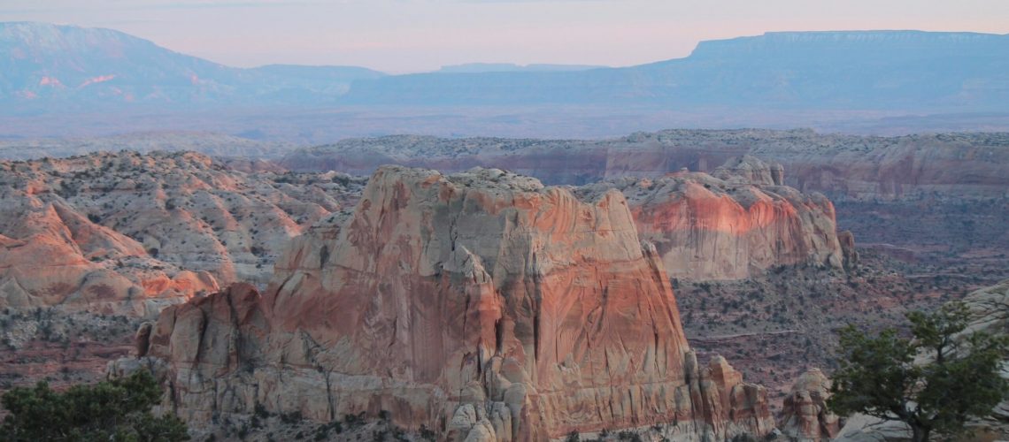 The Waterpocket Fold rock formation in Grand Staircase-Escalante National Monument.
