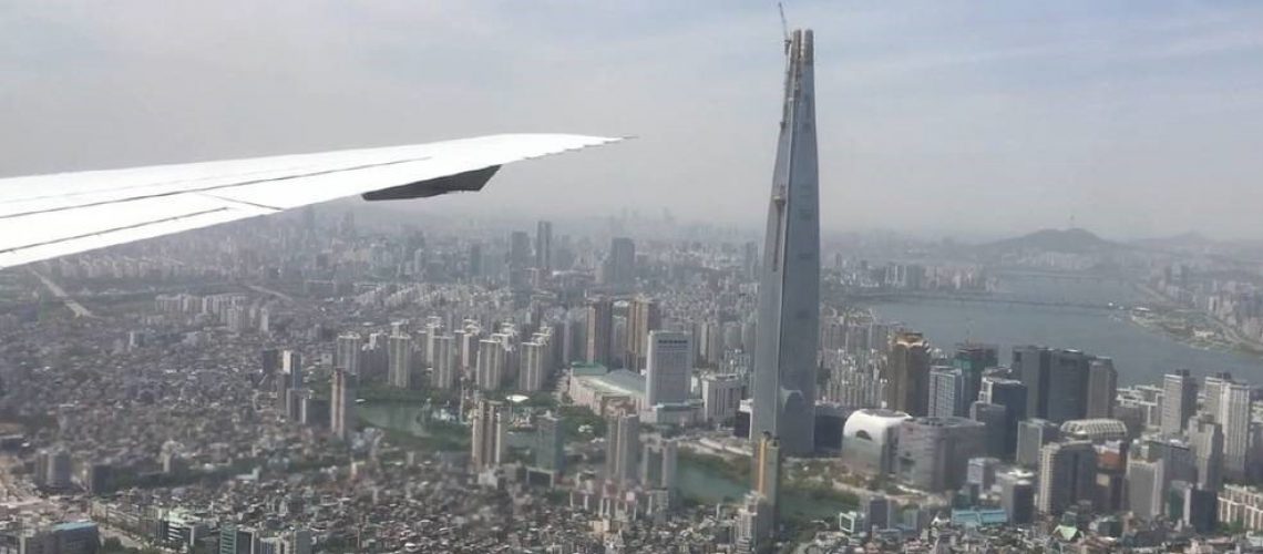 Lotte tower in Seoul