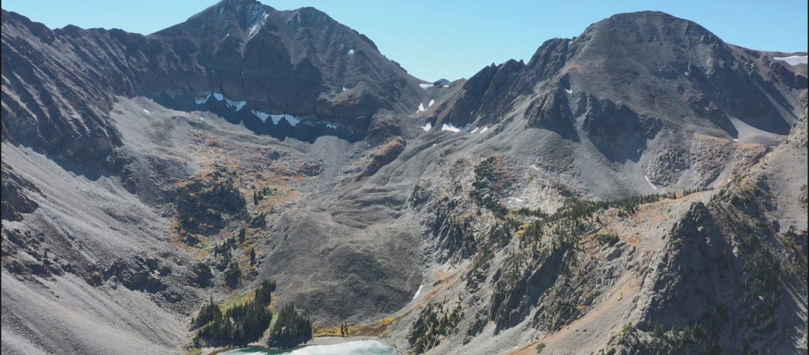 Lake Agnes rock glacier located in Colorado’s State Forest State Park near Cameron Pass.